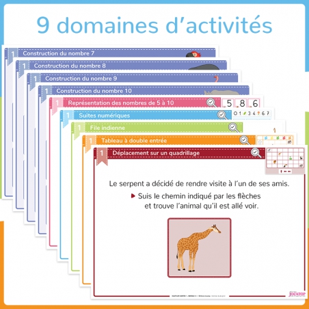 Structurer sa pensée – Mathématiques – Grande Section – Mallette pédagogique Haut les cartes ! – Jocatop