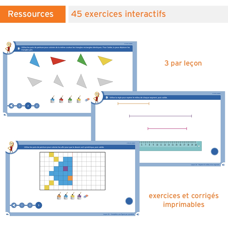 Les Leçons Interactives de Géométrie • CE1
