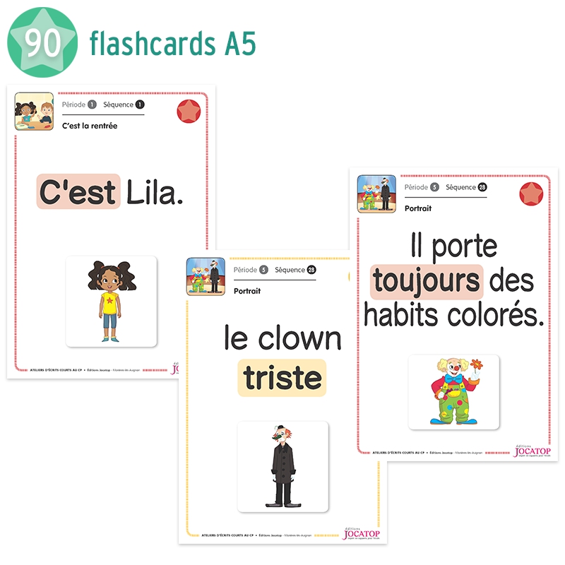 Production d’écrits – Français – CP – Ateliers d’écrits courts – Mallette pédagogique – JOCATOP