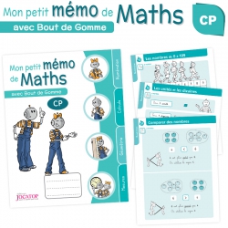 Cahier de Mathématiques CP – Mon petit mémo de Maths avec Bout de Gomme – JOCATOP