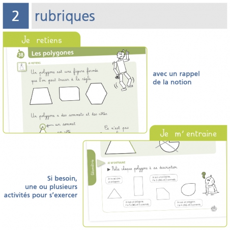 Cahier de Maths CE2 – Mon petit mémo de mathématiques avec Bout de Gomme – JOCATOP