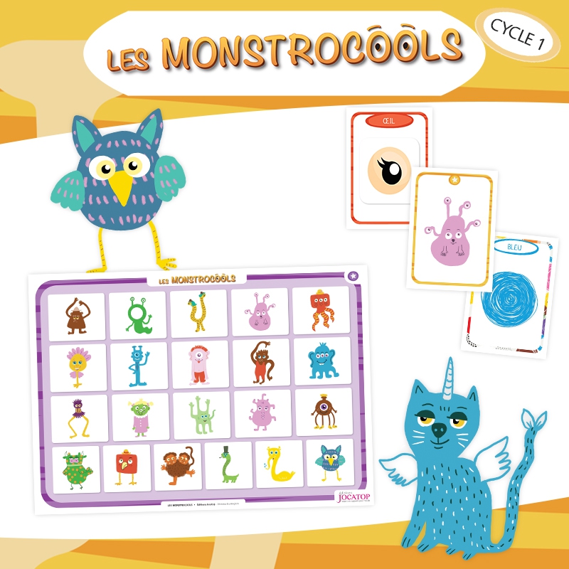 Les Monstrocools • Jeux pour développer de langage descriptif