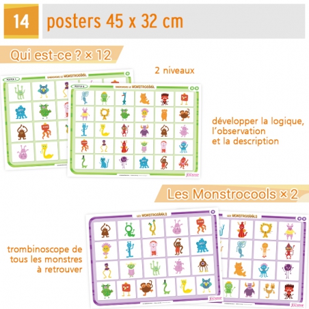Les Monstrocools • Jeux pour développer de langage descriptif
