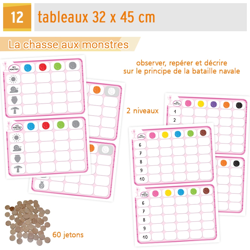 Les Monstrocools • Jeux pour développer de langage descriptif