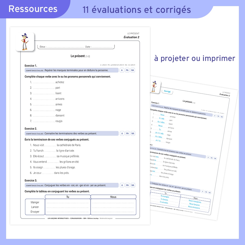 Les Leçons Interactives de Conjugaison • CM1-CM2