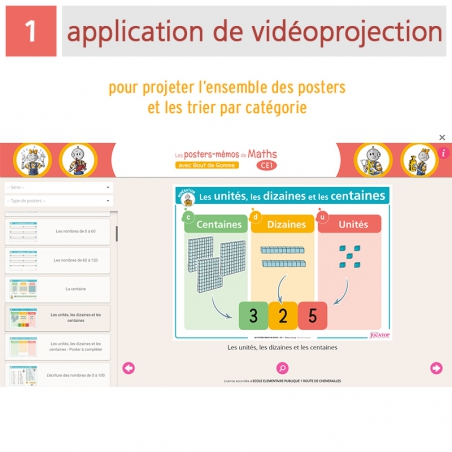Affichages et posters de Mathématiques CE1 – Ressources pédagogiques avec Bout de Gomme – JOCATOP