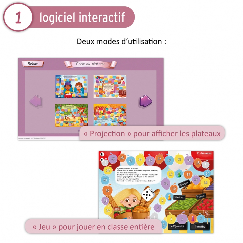 Compréhension de texte – Français – CE1 CE2 – Jeu pédagogique – Jocatop