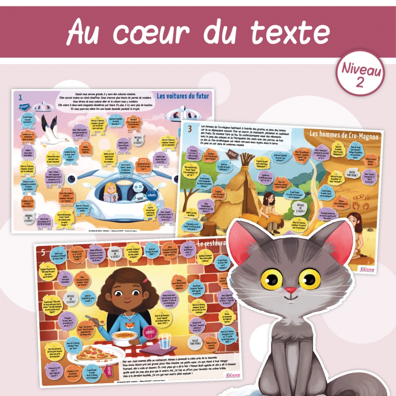 Compréhension de texte – Français – CE1 CE2 – Jeu pédagogique – Jocatop