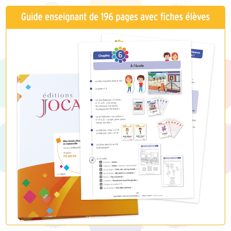 Découvrir l’anglais en maternelle – Kit pédagogique anglais – Cycle 1 – JOCATOP