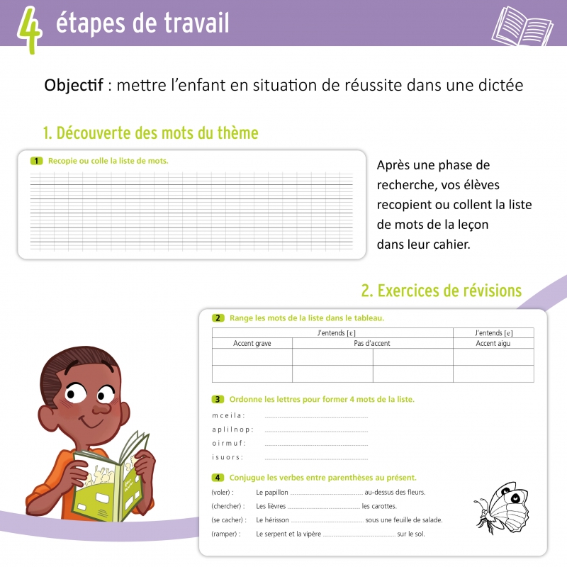 Apprendre l’orthographe en CE2 avec « Je réussis mes dictées » – Cahier de dictées Jocatop