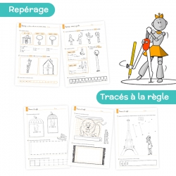 Géométrie CE1 – Cahier de Mathématiques et Grandeurs & Mesures – Je réussis en géométrie avec Bout de Gomme – JOCATOP