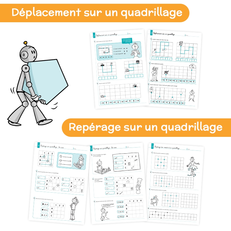 Apprendre la géométrie – Mathématiques CP – Cahier d’exercices de grandeurs et mesures – JOCATOP