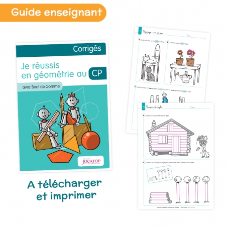 Apprendre la géométrie – Mathématiques CP – Cahier d’exercices de grandeurs et mesures – JOCATOP