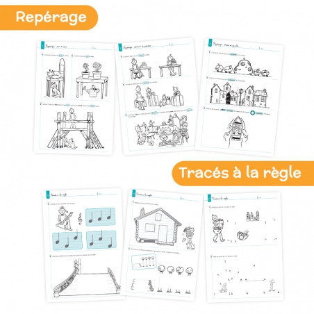 Apprendre la géométrie – Mathématiques CP – Cahier d’exercices de grandeurs et mesures – JOCATOP
