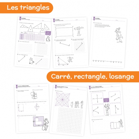 Apprendre la géométrie au CM1 – Cahier de mathématiques Bout de Gomme – JOCATOP