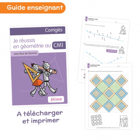 Apprendre la géométrie au CM1 – Cahier de mathématiques Bout de Gomme – JOCATOP