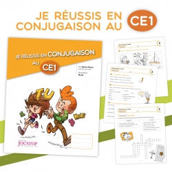 Apprendre à conjuguer en Français – Cahier de conjugaison CE1 – JOCATOP