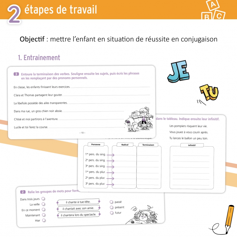 Apprendre et maîtriser la conjugaison – Français CM1 – Cahier d’exercices de grammaire – JOCATOP