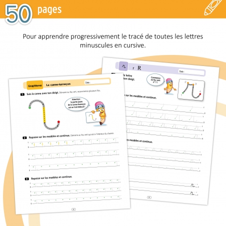 Apprendre le geste d’écriture en Grande Section – Langage – Cycle 1 – Cahier d’écriture – JOCATOP