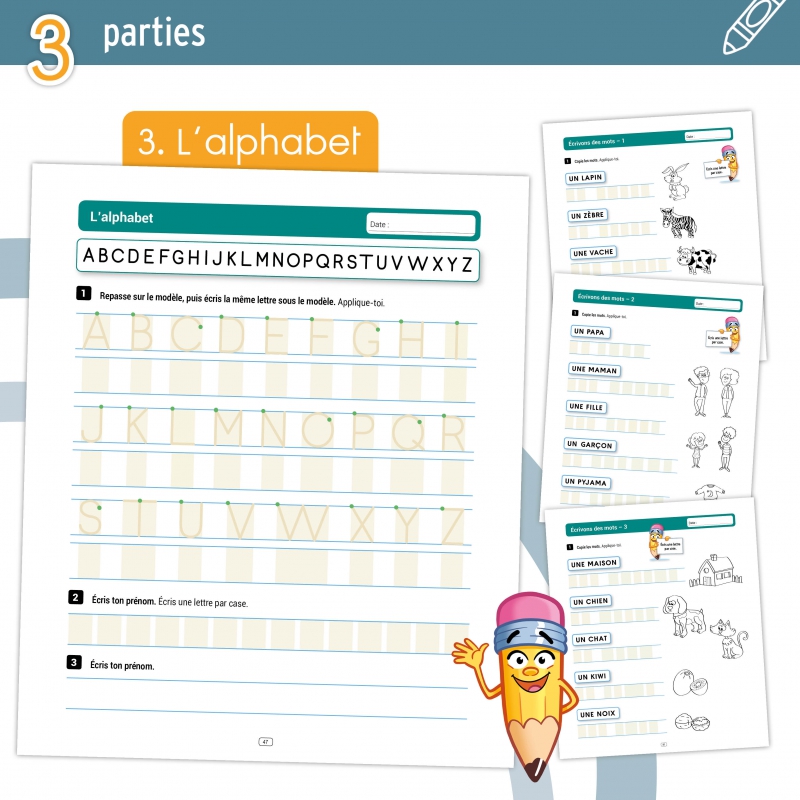 Apprendre à écrire en Moyenne Section – Graphisme et Écriture – Mon cahier de graphisme – JOCATOP