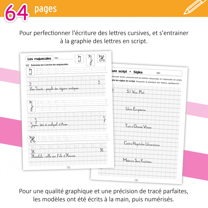 Perfectionner l’écriture – Français CM1 CM2 – Cahier d’exercices d’écriture – Jocatop
