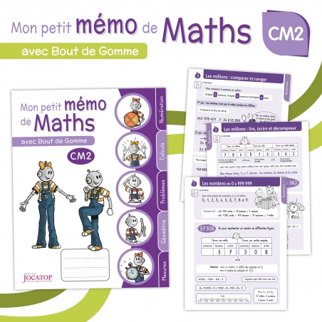 Réviser les Mathématiques CM2 – Cahier Mémo Bout de Gomme | JOCATOP