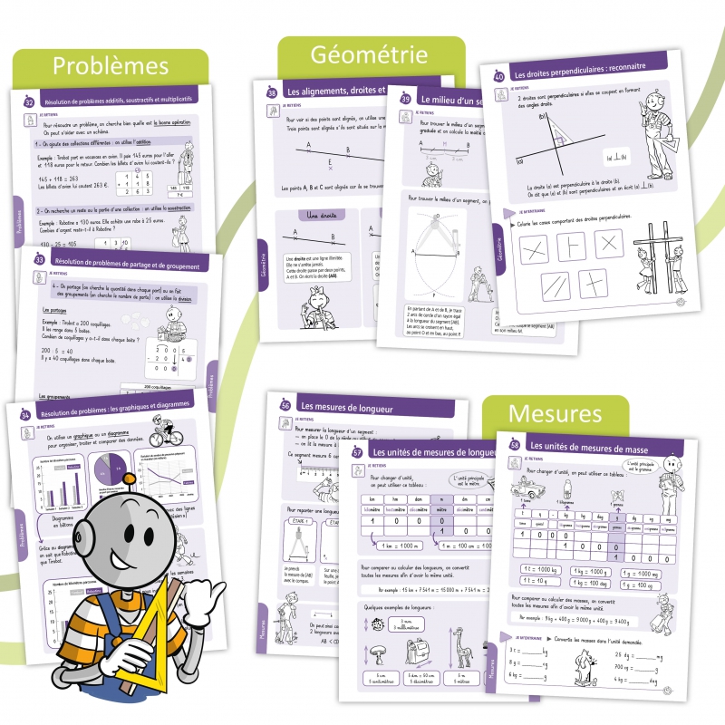 Réviser les Mathématiques CM2 – Cahier Mémo Bout de Gomme | JOCATOP