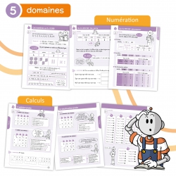Cahier mémo de mathématiques CM1 – Nombres, calculs, géométrie et mesures – Bout de Gomme – JOCATOP
