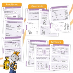 Cahier mémo de mathématiques CM1 – Nombres, calculs, géométrie et mesures – Bout de Gomme – JOCATOP