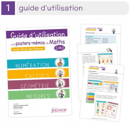 Synthétiser le programme de Mathématiques CM2 – Posters-Mémos de Maths avec Bout de Gomme – JOCATOP