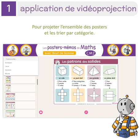 Synthétiser le programme de Mathématiques CM2 – Posters-Mémos de Maths avec Bout de Gomme – JOCATOP