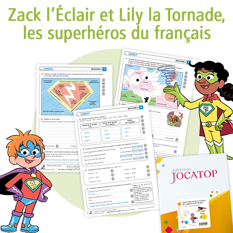 Rallyes de français CE1 – Exercices de français CE1 : conjugaison, orthographe, expression écrite – JOCATOP