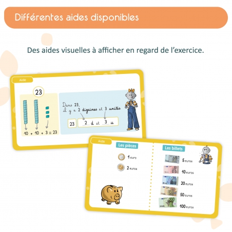 Apprendre les mathématiques – Nombres et calculs, géométrie, mesures – Application interactive CE1 – JOCATOP