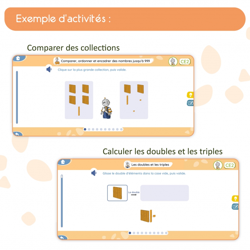 Maîtriser les mathématiques  en CE2 – Application interactive – Nombres et calculs, Géométrie, Mesures & Problèmes