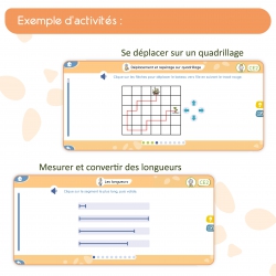 Maîtriser les mathématiques  en CE2 – Application interactive – Nombres et calculs, Géométrie, Mesures & Problèmes