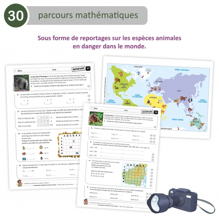 Rallyes de mathématiques CE2 – Calcul, Numération, Logique – Classeur photocopiable – Jocatop
