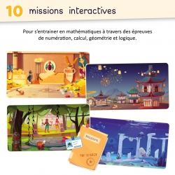 Maths CE2 – Escape Game éducatif interactif – Nombres, Géométrie, Grandeurs & Problèmes – Application pédagogique – JOCATOP