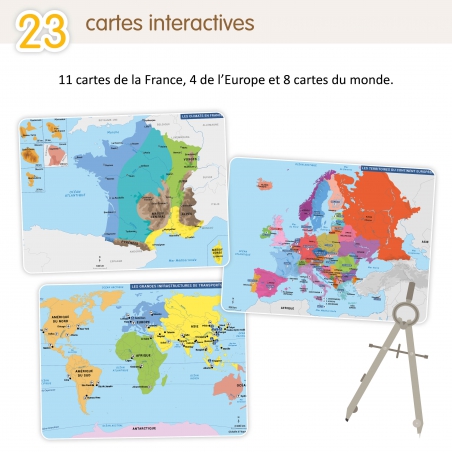 Les cartes interactives de géographie