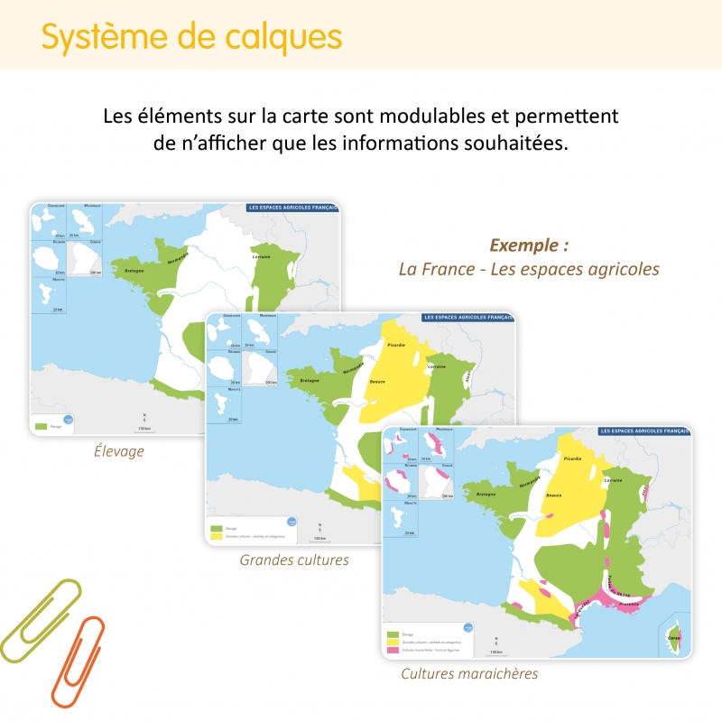 Les cartes interactives de géographie