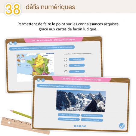 Les cartes interactives de géographie