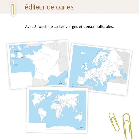 Les cartes interactives de géographie