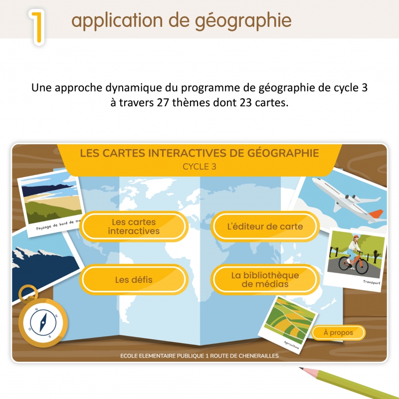 Les cartes interactives de géographie