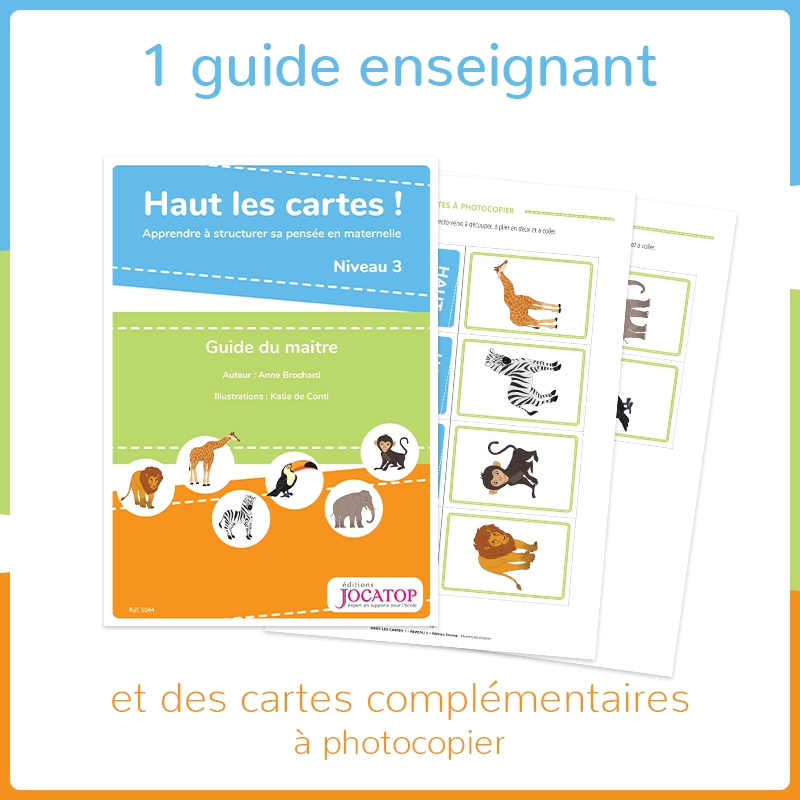 Structurer sa pensée – Mathématiques – Grande Section – Mallette pédagogique Haut les cartes ! – Jocatop