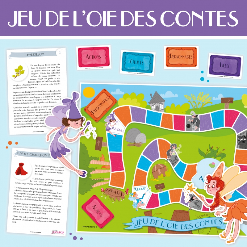 Jeu de l’oie des contes
