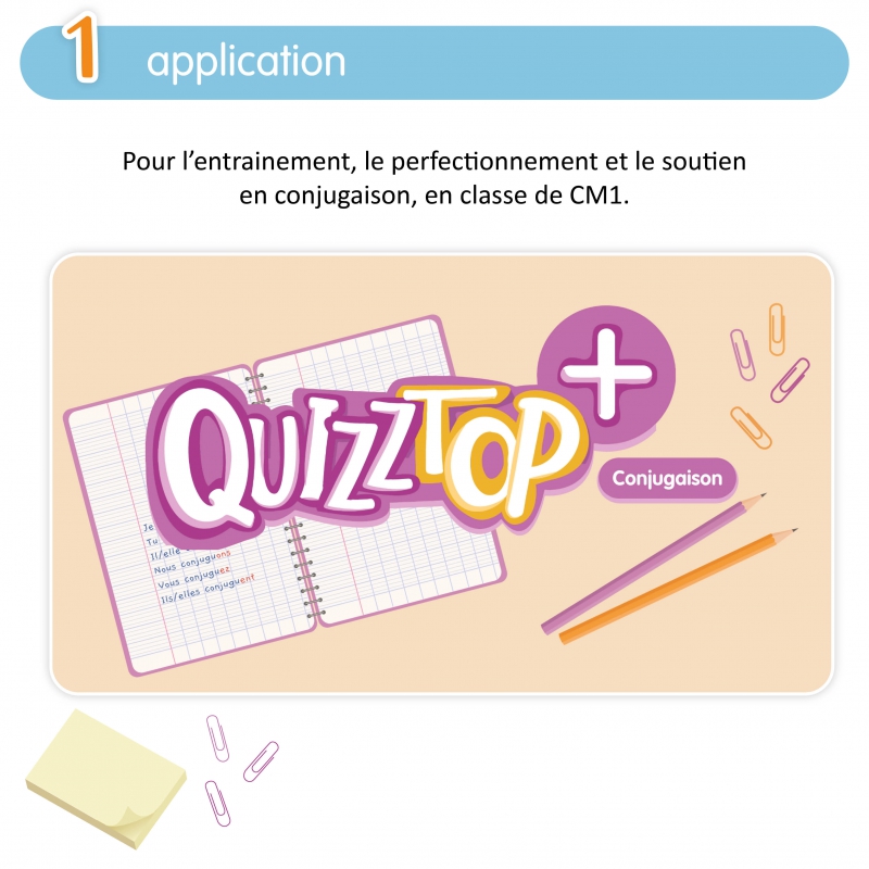 Application de conjugaison pour le CM1 – Conjugaison – Français – CM1 – Ressource éducative interactive – JOCATOP