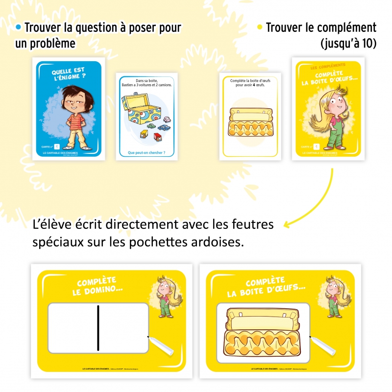 Jeu éducatif – Questionner le monde – GS – Cartable des énigmes – JOCATOP