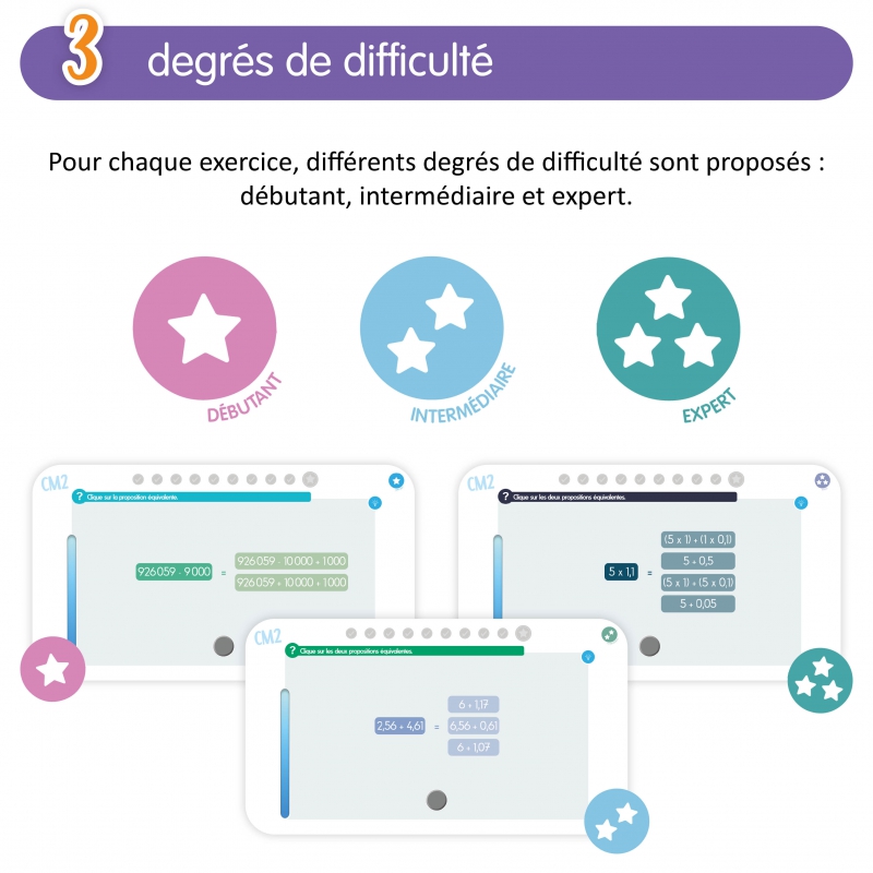 Application calcul & soutien en mathématiques – Nombres et calcul – CM2 – Application éducative numérique – JOCATOP