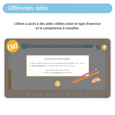 Application de conjugaison pour le CM1 – Conjugaison – Français – CM1 – Ressource éducative interactive – JOCATOP