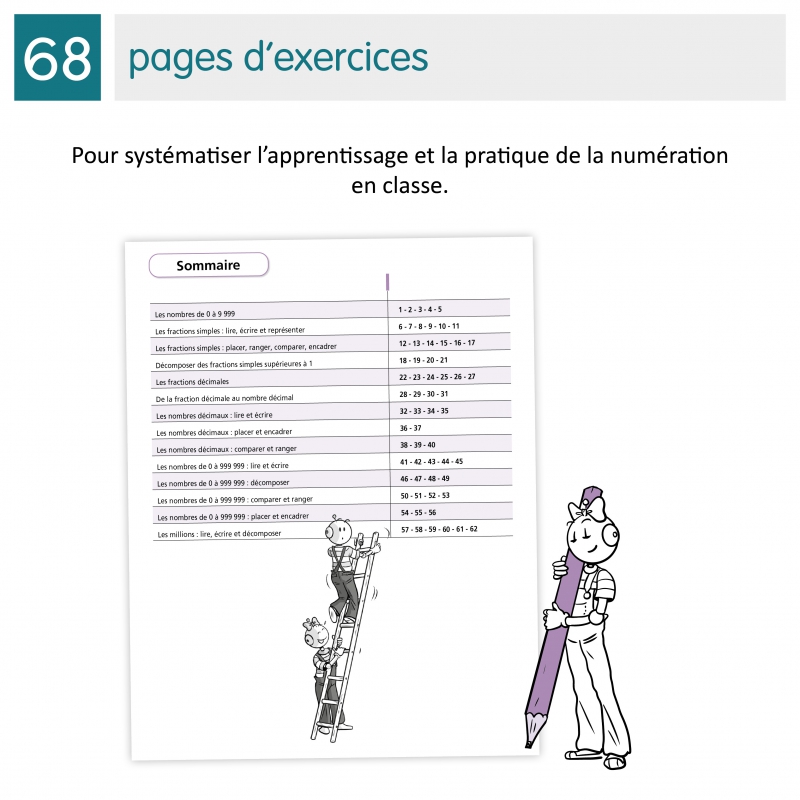 Numération – Mathématiques CM1 – Cahier d’exercices Je réussis en numération avec Bout de Gomme – JOCATOP