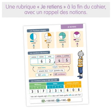 Numération – Mathématiques CM1 – Cahier d’exercices Je réussis en numération avec Bout de Gomme – JOCATOP